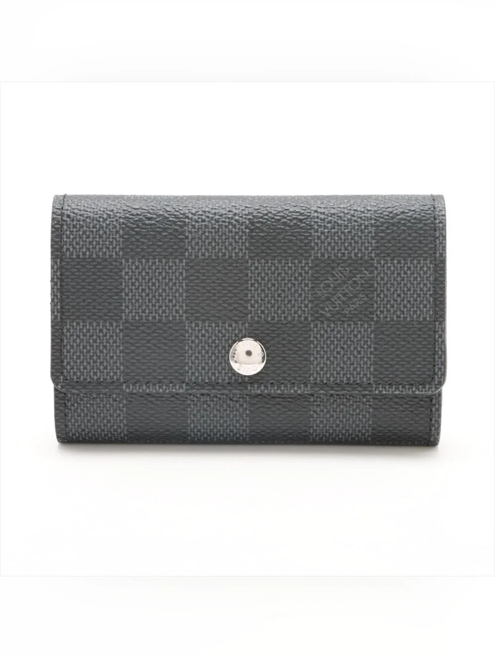 Brand NEW! LV Louis Vuitton Damier Graphite Multicle Key Canvas Black Case Gray